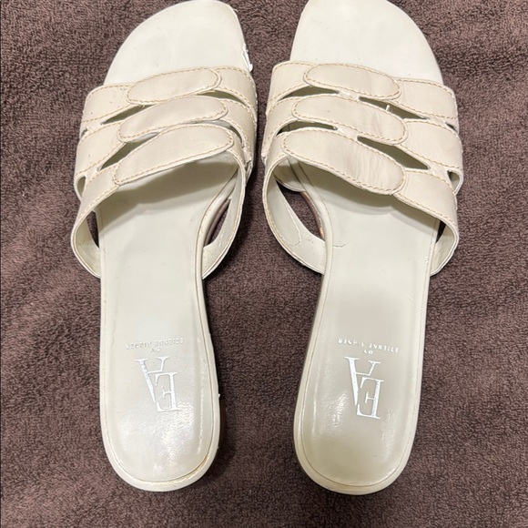 Etienne Aigner Shoes - Etienne Aigner Cream Sculptural Sandals